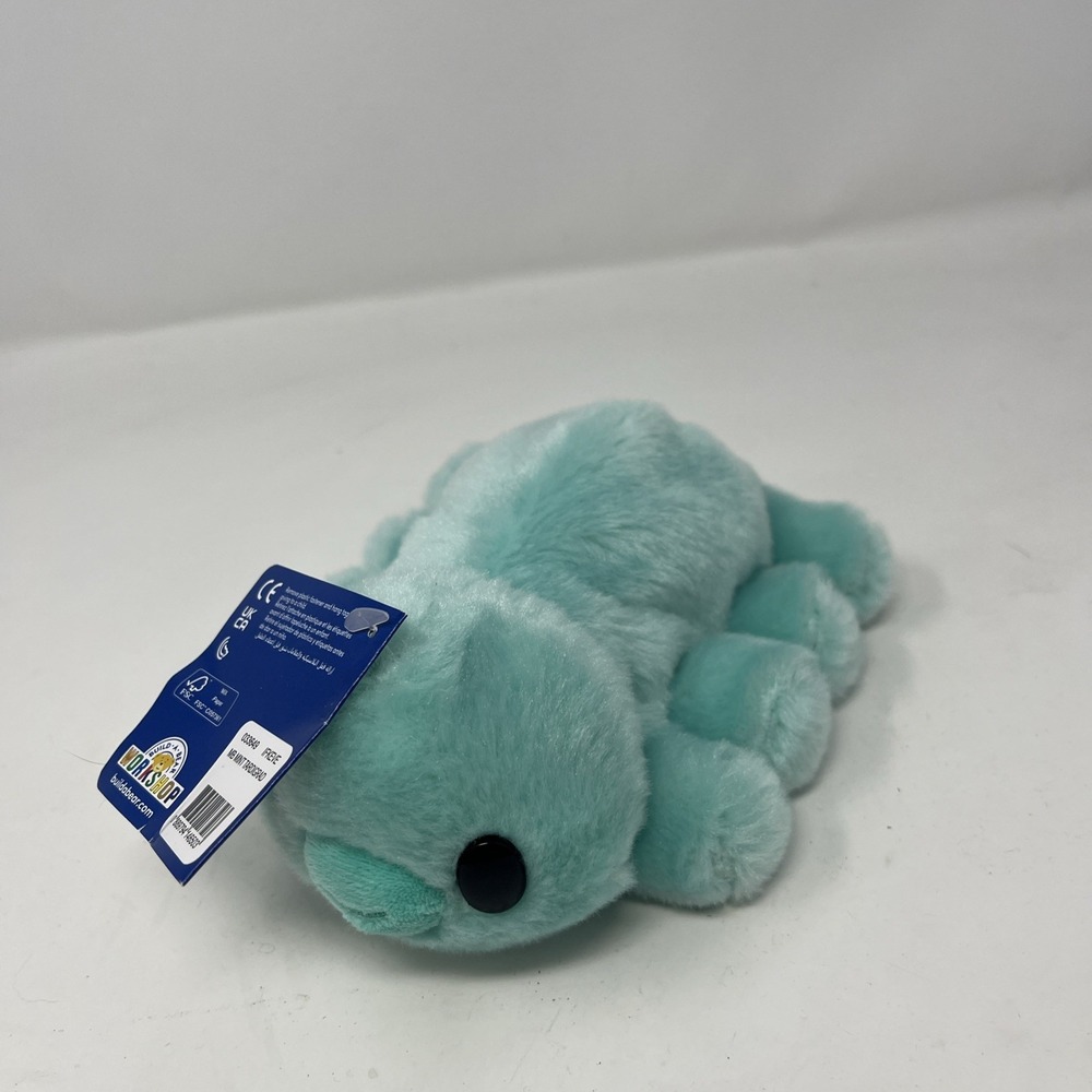 Build-A-Bear Mini Beans Mint Tardigrade Water Bear Plush Retired NWT 7in